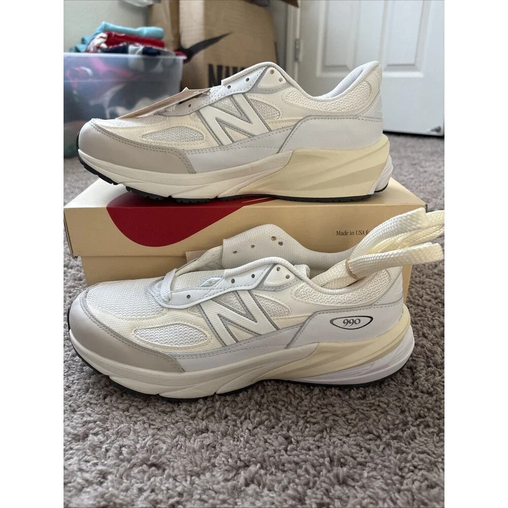 New Balance 990v6 Teddy Santis White Sea Salt Mens Size 10.5 U990GB6 New USA